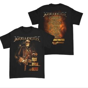 🆕️ MegadethThe Sick, The Dying... And The Dead! 2023 Fall Tour Graphic Tee